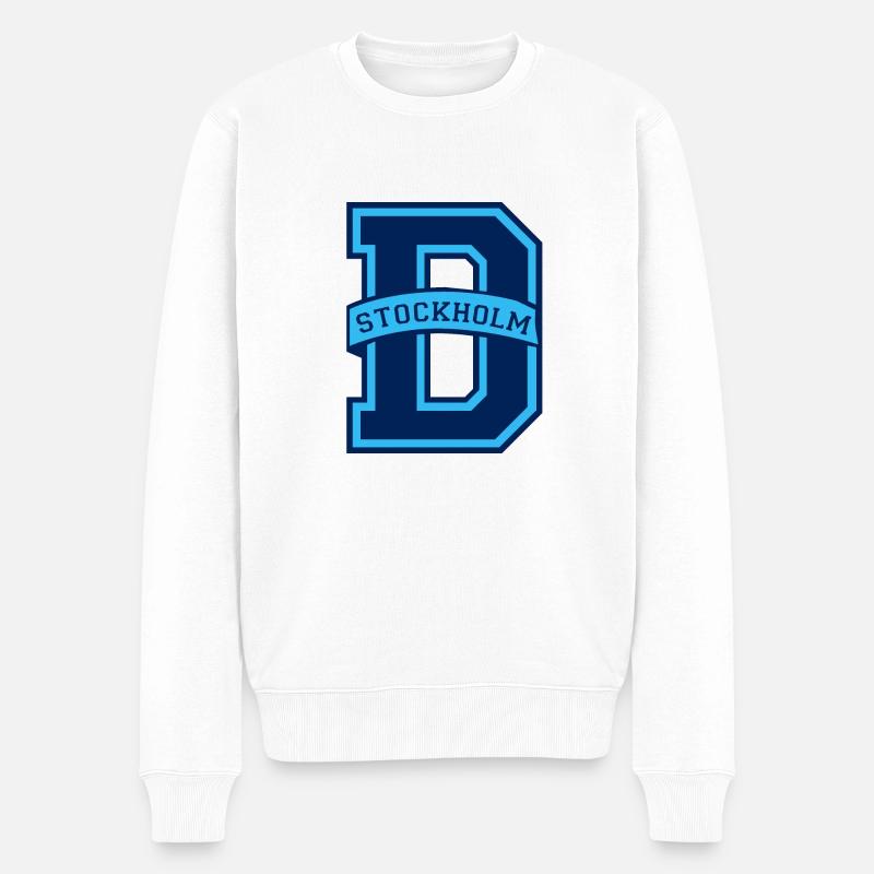 Stockholm Djurgården - Männer Premium Bio Pullover - Weiß