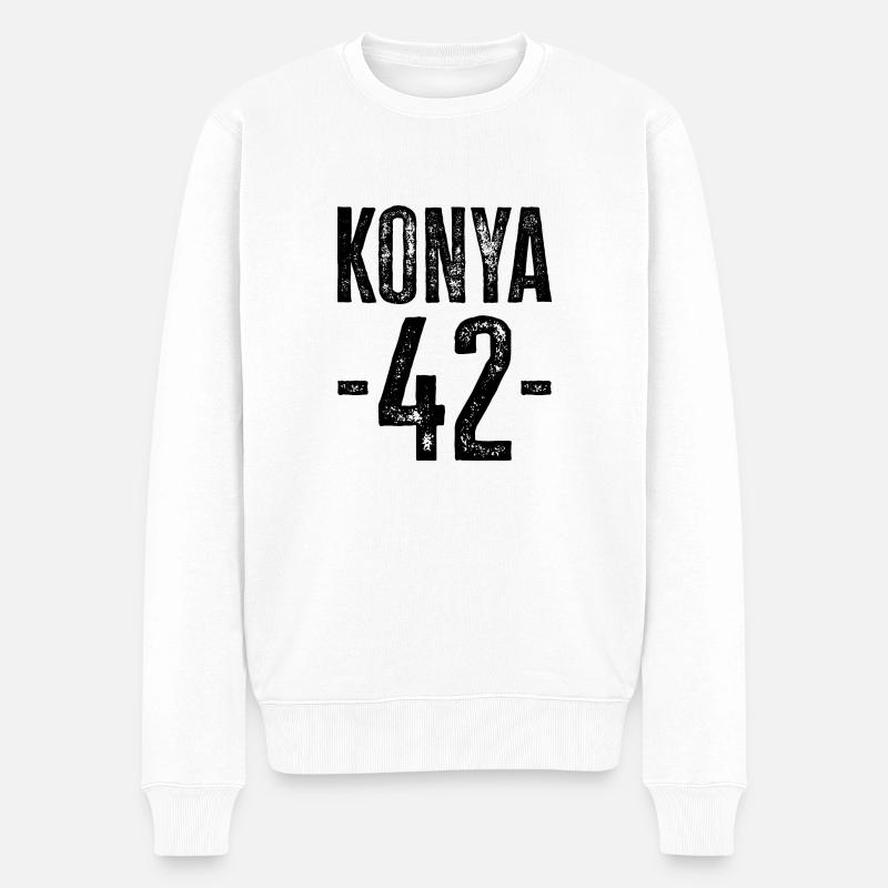 Konya 42 – Traditions de Türkiye - Pull Premium bio Homme - blanc