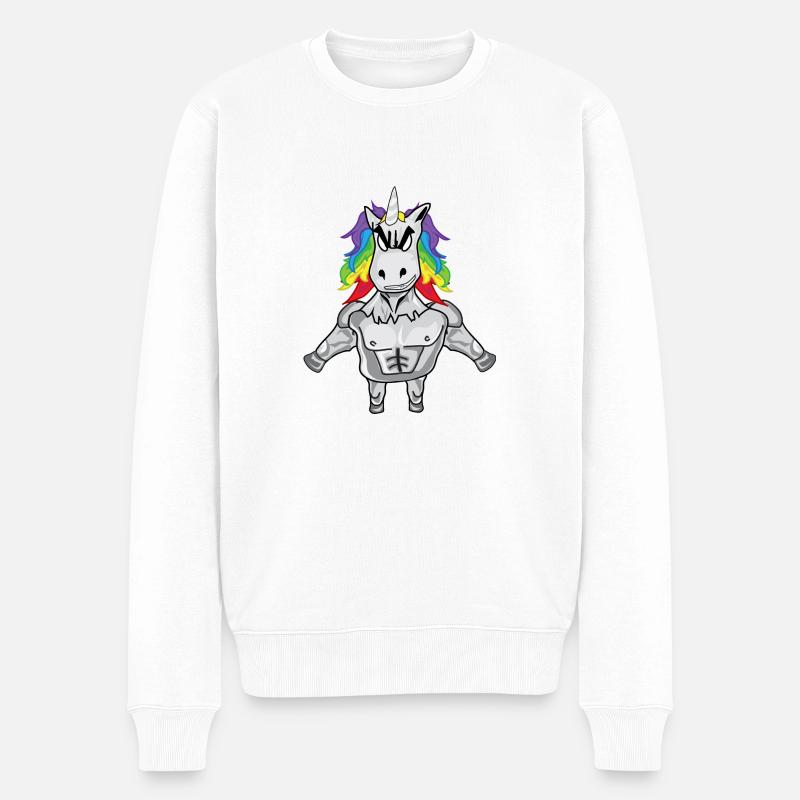 forte Unicorn - Pull Premium bio Homme - blanc