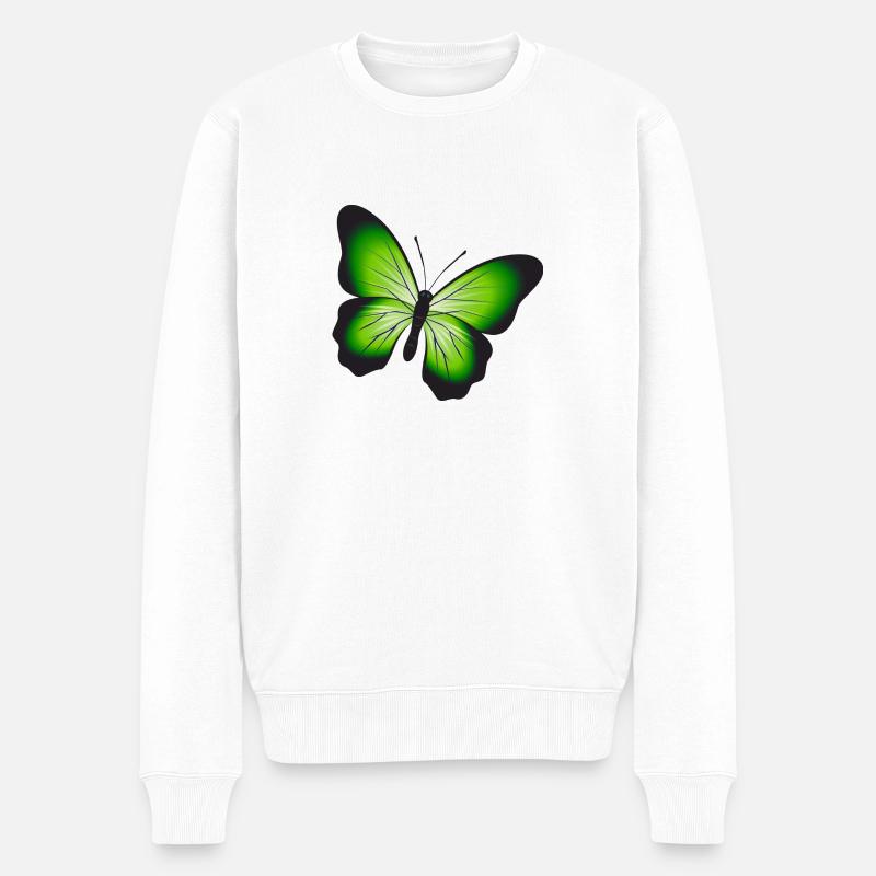 Un beau papillon - Pull Premium bio Homme - blanc