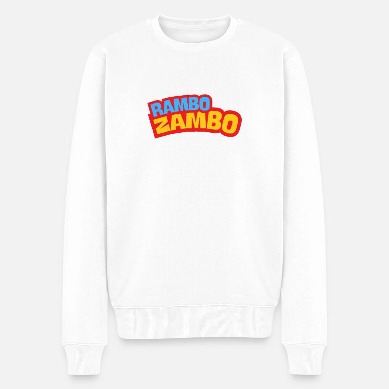 RAMBO ZAMBO 2025 - Männer Premium Bio Pullover - Weiß