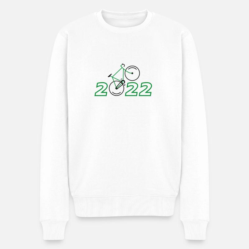 Vélo 2022 - Pull Premium bio Homme - blanc