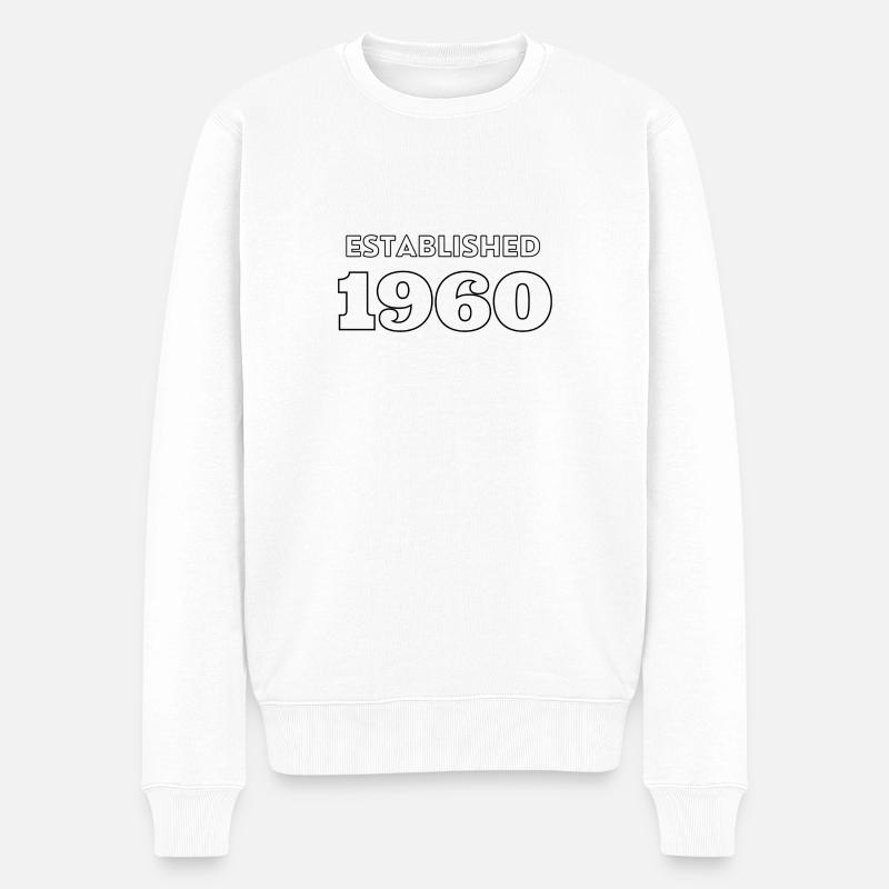 Fondée en 1960 - Pull Premium bio Homme - blanc