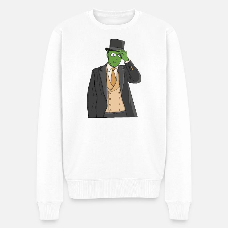 Un gentleman de l’espace - Pull Premium bio Homme - blanc