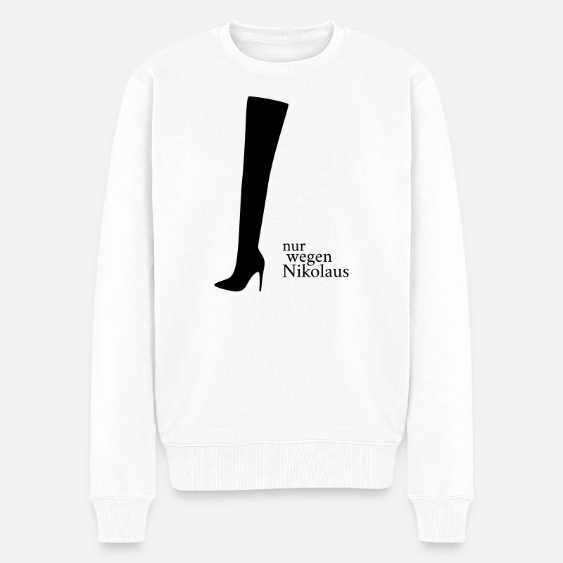 À cause de Saint-Nicolas - Pull Premium bio Homme - blanc