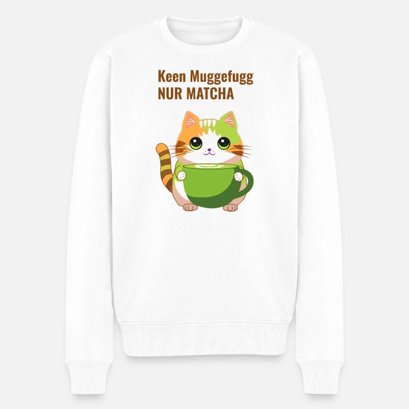 Keen Muggefugg - Nur Matcha - Männer Premium Bio Pullover - Weiß