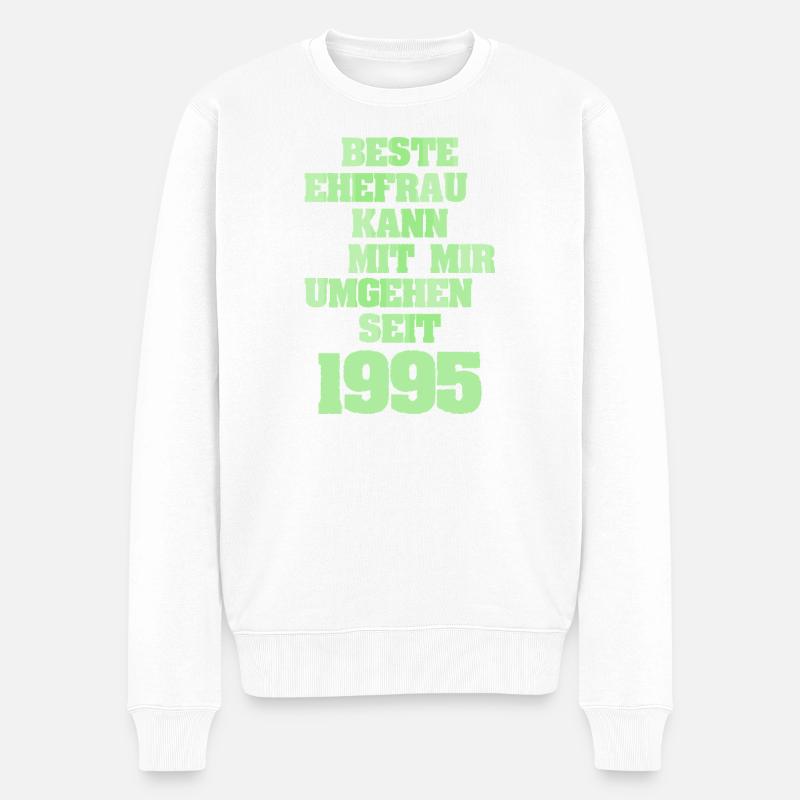 Mariage 1995 - Pull Premium bio Homme - blanc