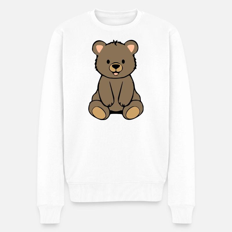 Ours Ours - Pull Premium bio Homme - blanc