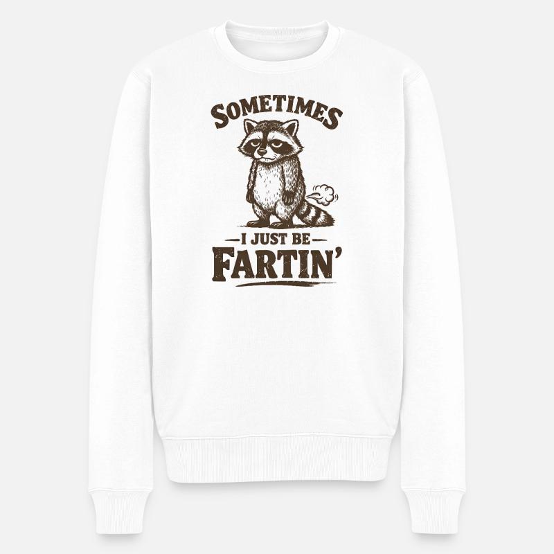 Parfois, je pète simplement. - Pull Premium bio Homme - blanc