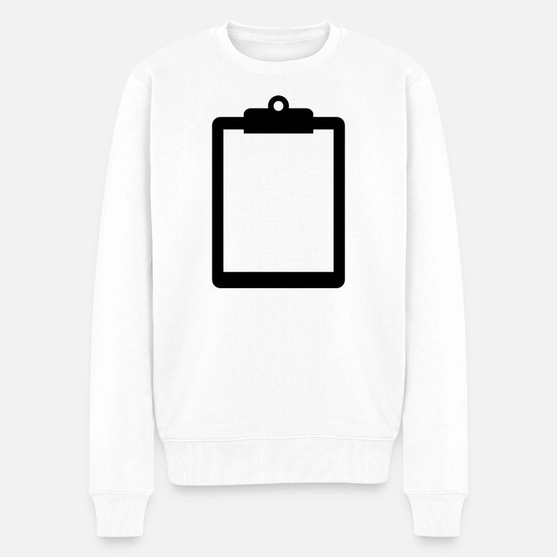 Presse-papiers - Pull Premium bio Homme - blanc