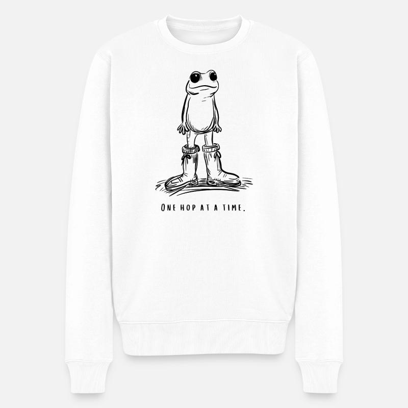 Un saut à la fois - Pull Premium bio Homme - blanc