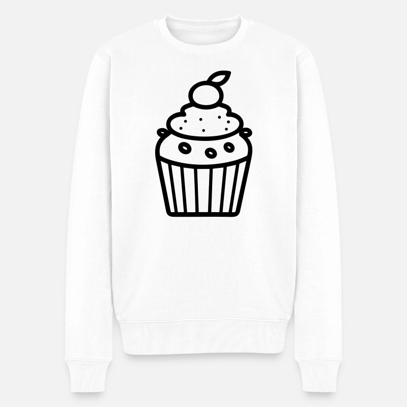 Muffin - Männer Premium Bio Pullover - Weiß