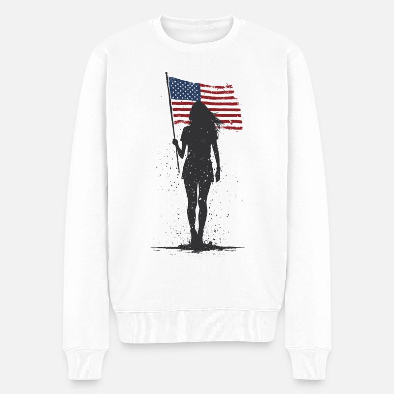 Lever le drapeau - Pull Premium bio Homme - blanc