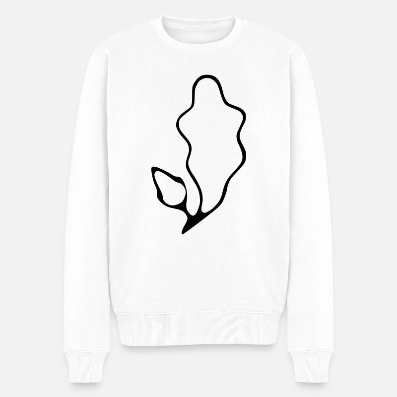 Pony Kleinpferde Brand - Männer Premium Bio Pullover - Weiß