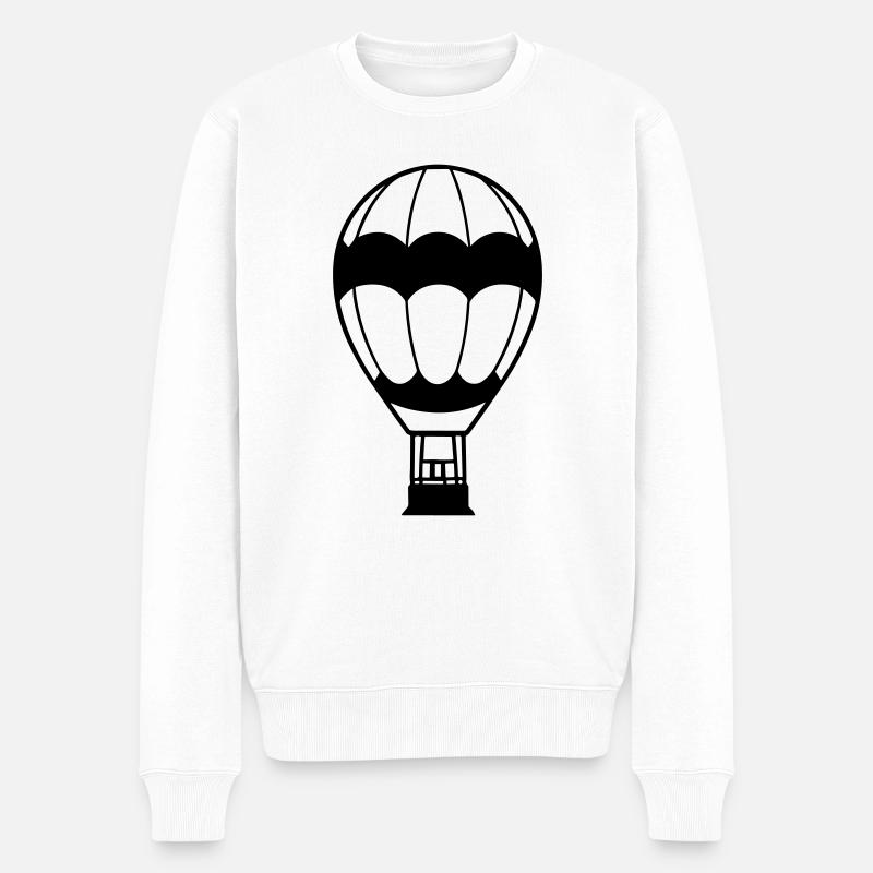 Luftballon - Männer Premium Bio Pullover - Weiß