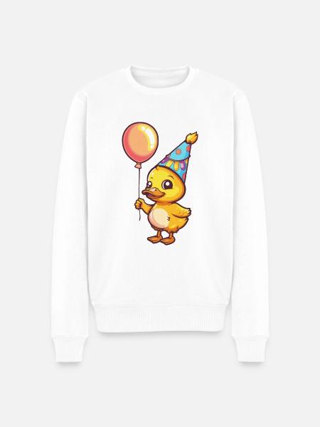 Canard Anniversaire Bébé - Pull Premium bio Homme - blanc