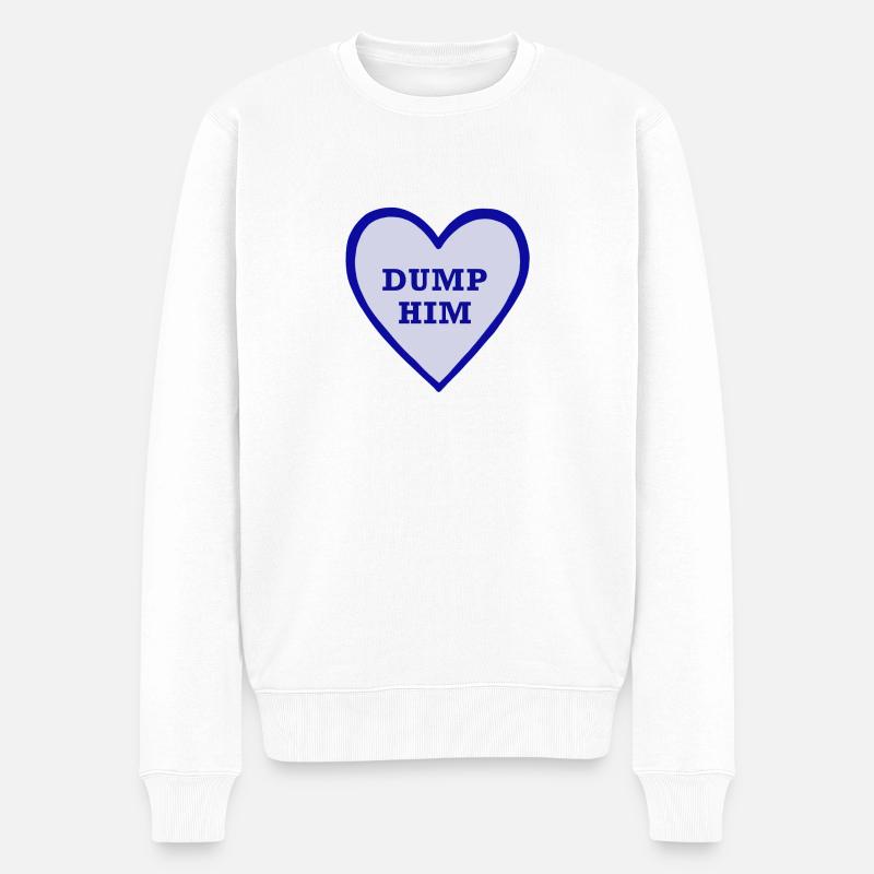 Lass ihn fallen! - Männer Premium Bio Pullover - Weiß