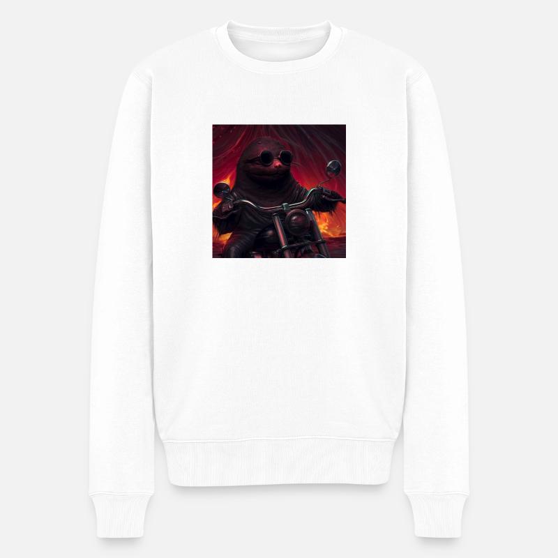 Molly - Männer Premium Bio Pullover - Weiß