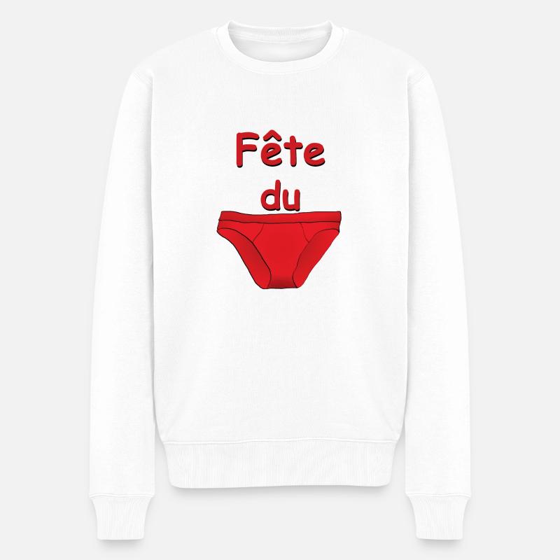 fête du slip - Pull Premium bio Homme - blanc