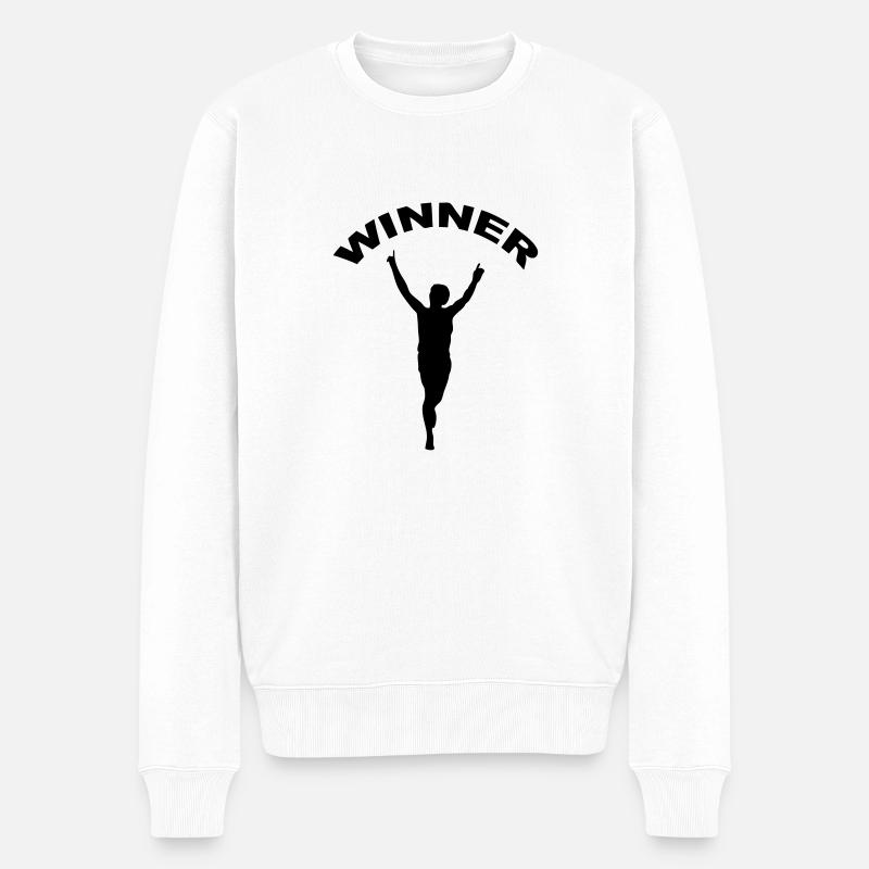 winner runner - Pull Premium bio Homme - blanc