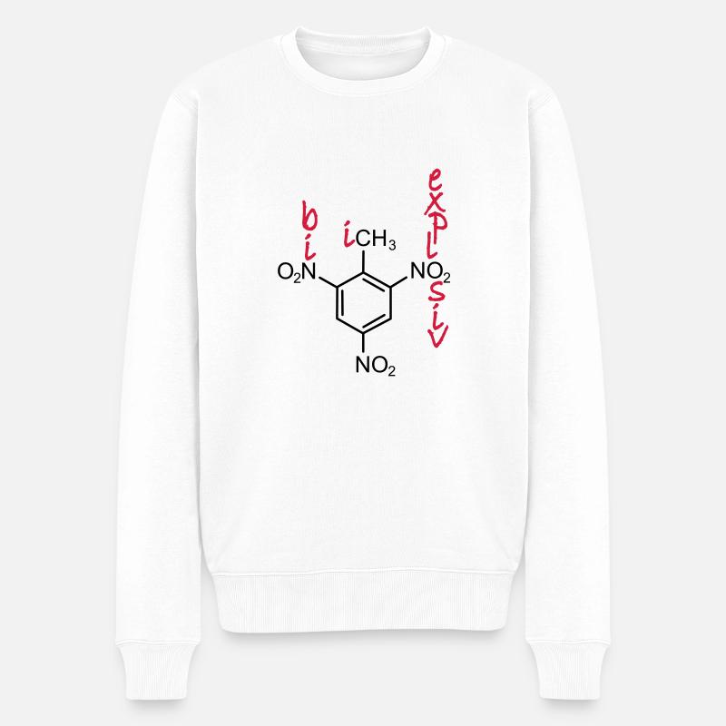 TNT - Männer Premium Bio Pullover - Weiß