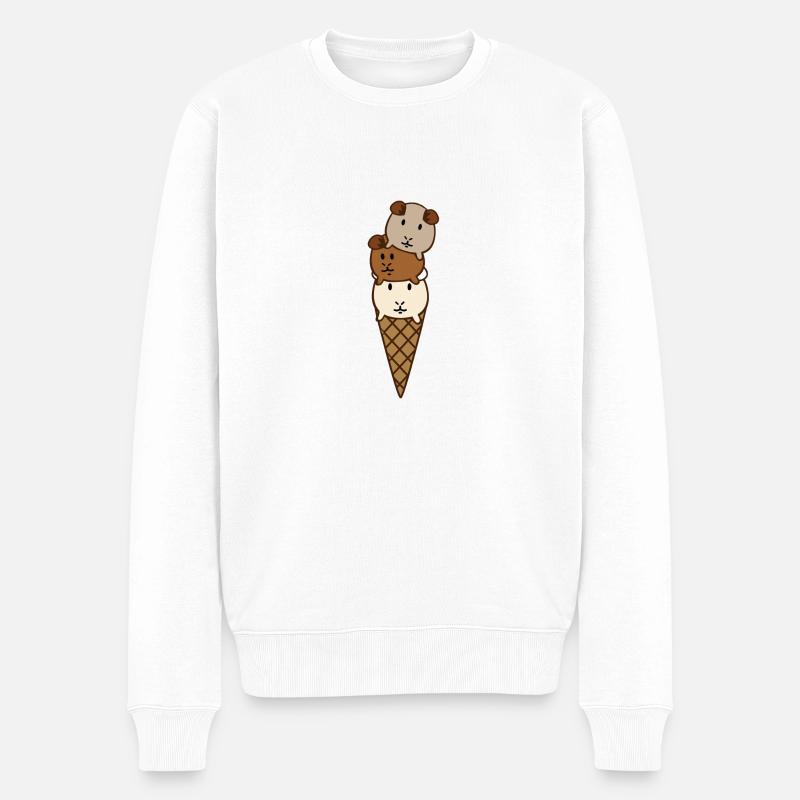 Cobaye - Pull Premium bio Homme - blanc