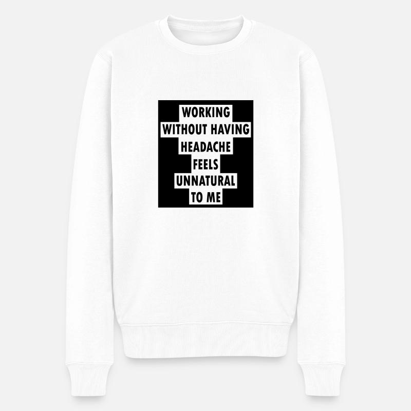 Maux de tête Maux de tête Mirgäne Gift Learn - Pull Premium bio Homme - blanc