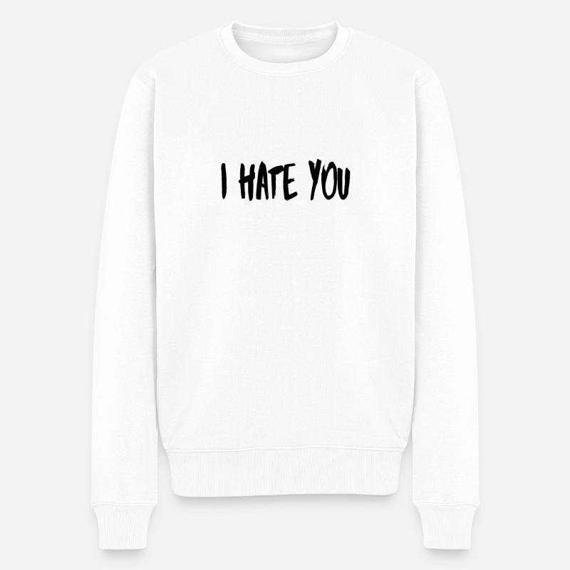 Je t’ai dit - Pull Premium bio Homme - blanc