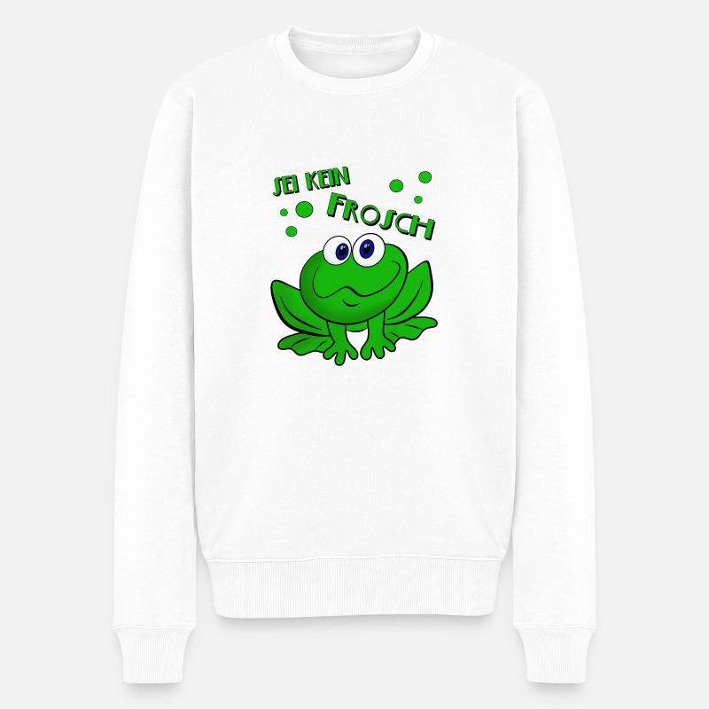 Ne sois pas une grenouille - Pull Premium bio Homme - blanc