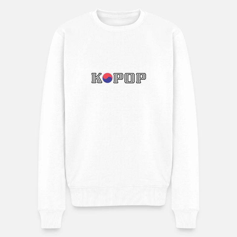 Kpop - Pull Premium bio Homme - blanc