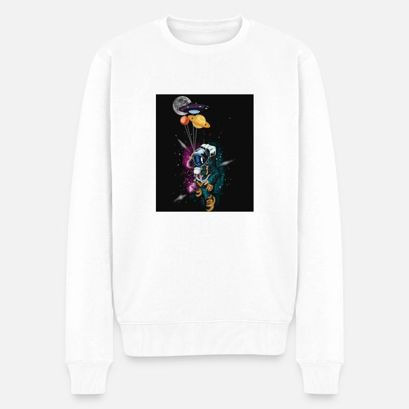 Astronaute spatial - Pull Premium bio Homme - blanc