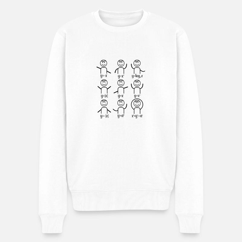 Professeur de maths algèbre danse maths - Pull Premium bio Homme - blanc