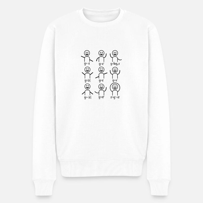 Mathelehrer Algebra Tanz - Männer Premium Bio Pullover - Weiß