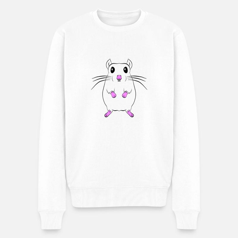 souris - Pull Premium bio Homme - blanc