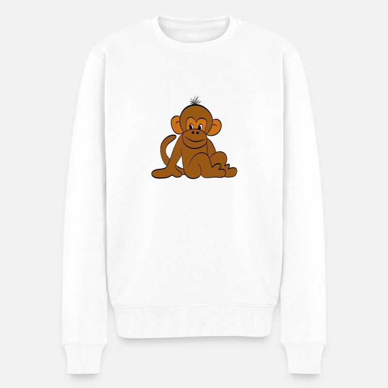 Singe mignon - Pull Premium bio Homme - blanc