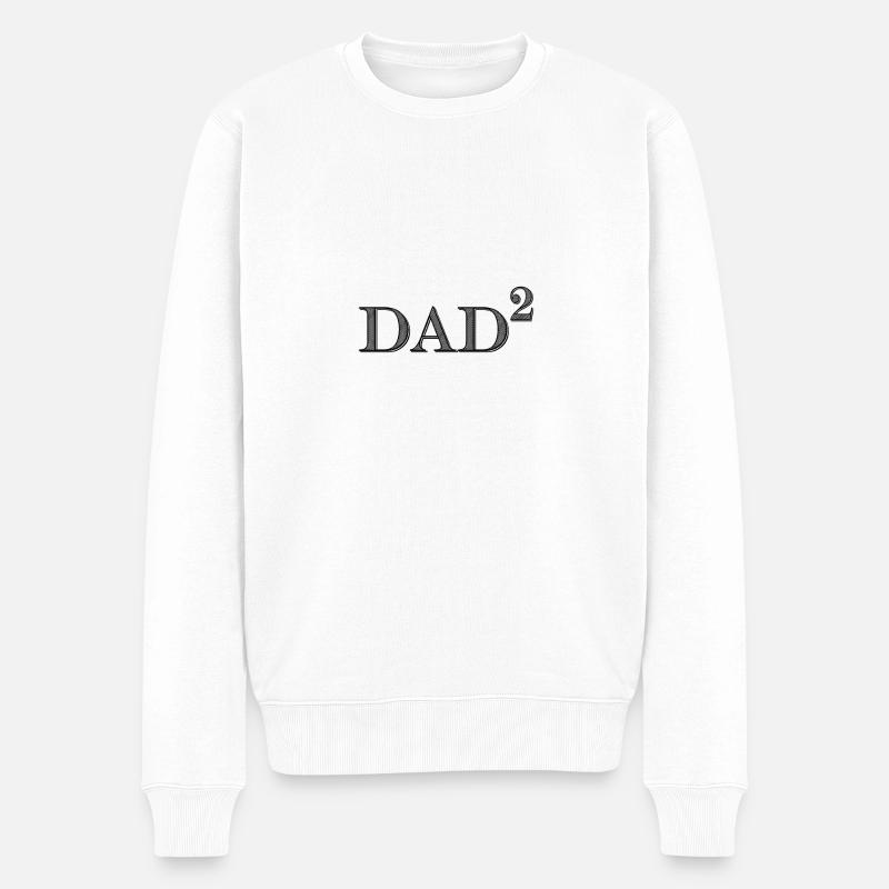 Dad2 - Männer Premium Bio Pullover - Weiß