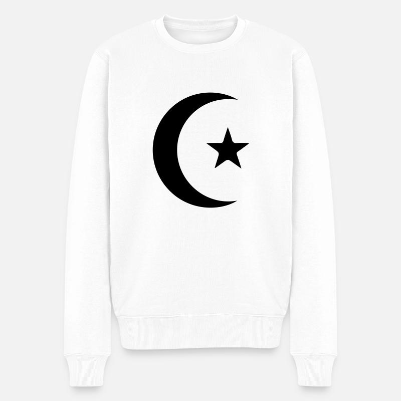 star_and_crescent - Pull Premium bio Homme - blanc