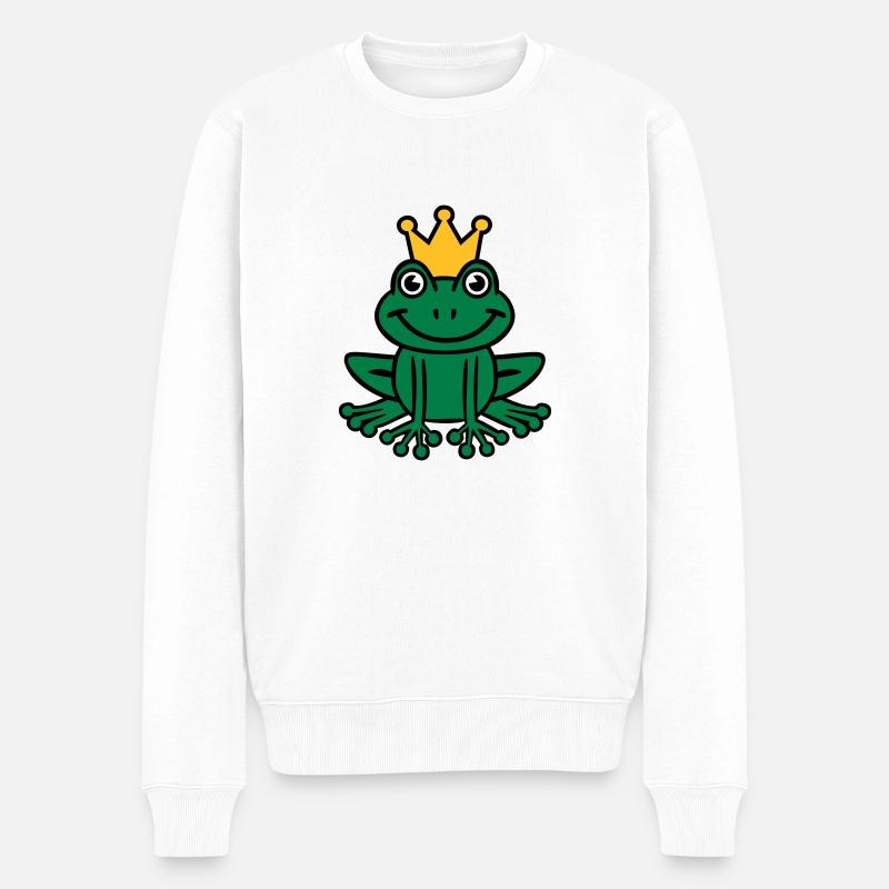 Grenouille - Pull Premium bio Homme - blanc