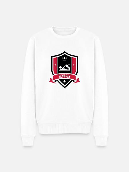 Menuisier / Menuiserie / Bois / Charpentier - Pull Premium bio Homme - blanc