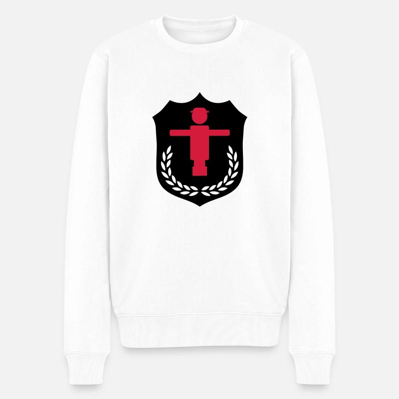 kicker_wappen_02 - Pull Premium bio Homme - blanc