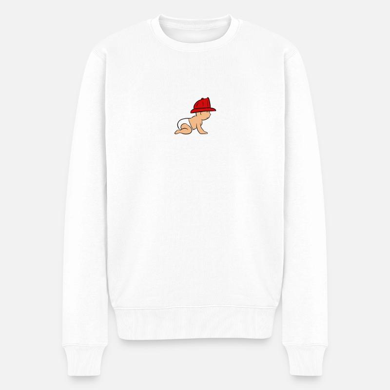 Bébé pompier bébé pompier - Pull Premium bio Homme - blanc
