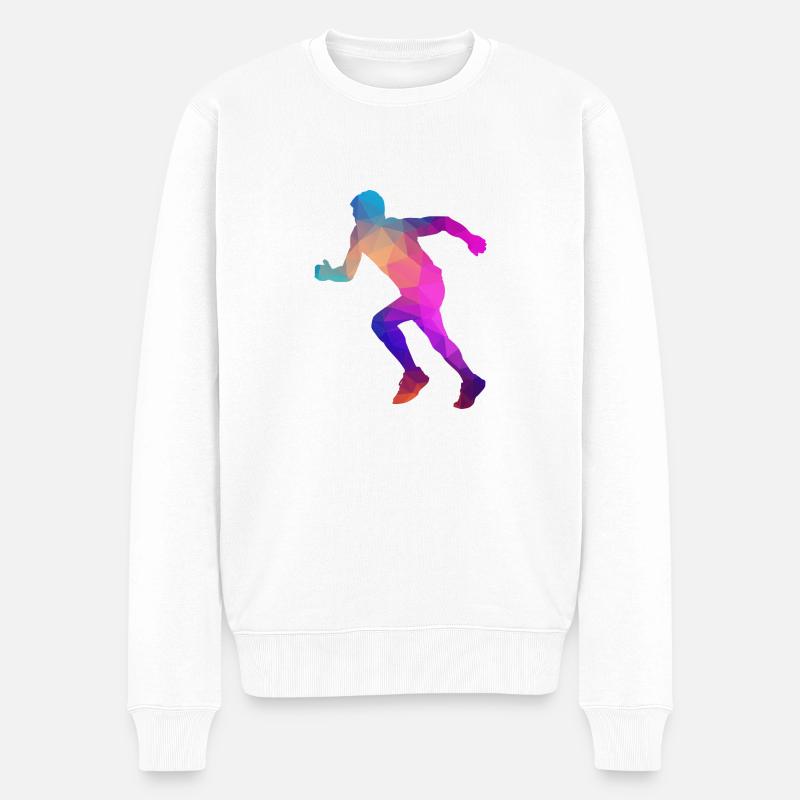 Marathon Marathonläufer Geschenk - Männer Premium Bio Pullover - Weiß
