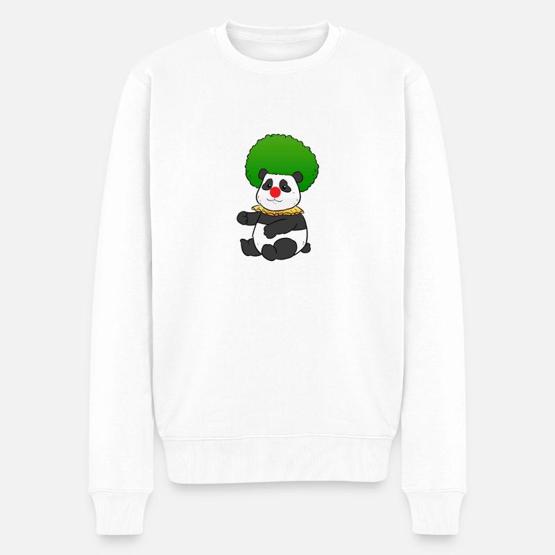 Panda de clown - Pull Premium bio Homme - blanc