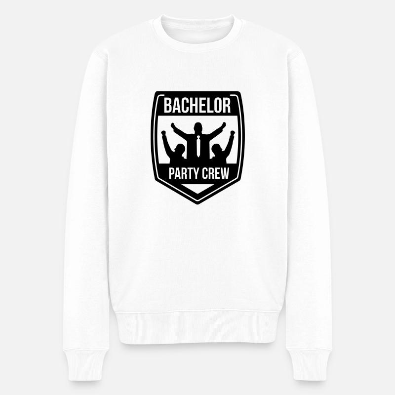 Junggesellenabschied - Männer Premium Bio Pullover - Weiß