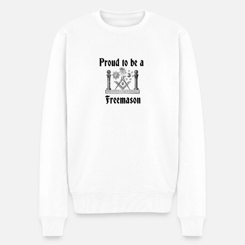 Fier d'être franc-maçon - Pull Premium bio Homme - blanc
