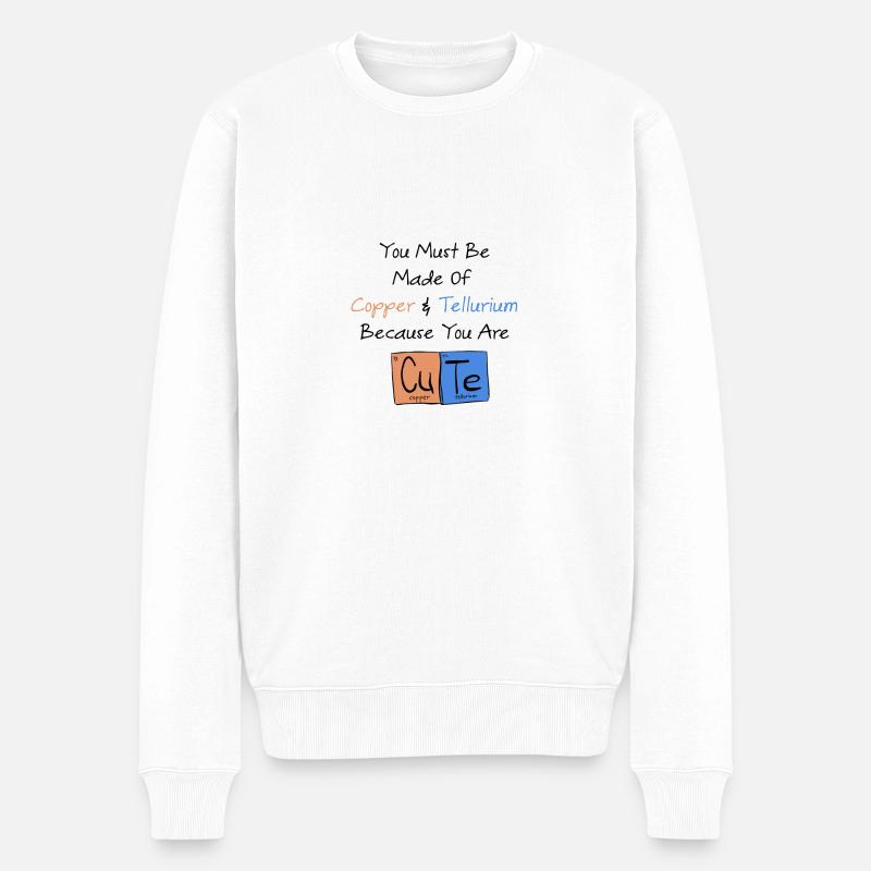 Sie müssen aus Kupfer und Tellur bestehen - Männer Premium Bio Pullover - Weiß