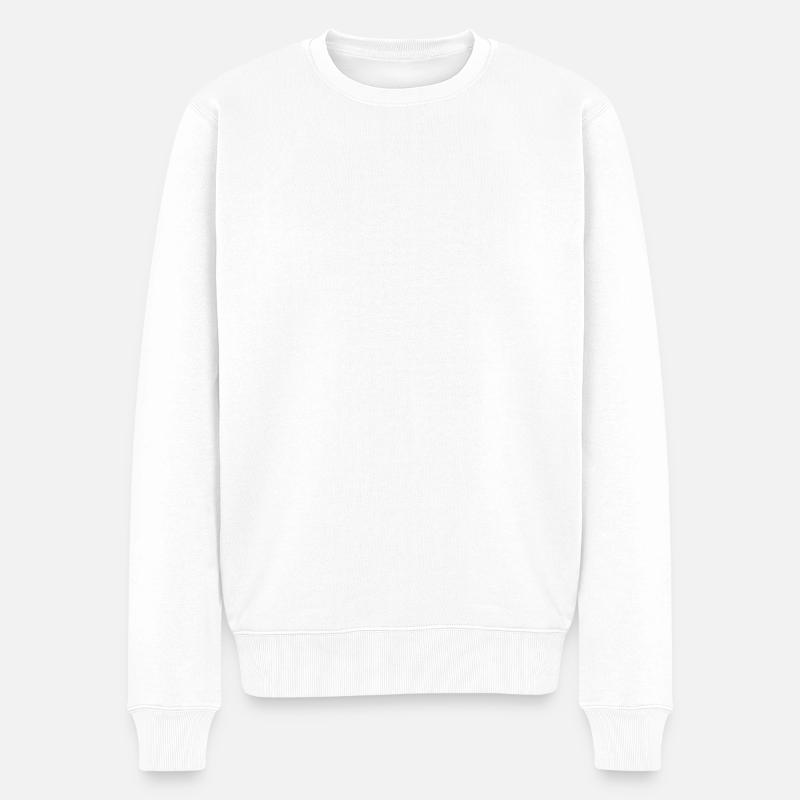 Ich mag dich ein bisschen mehr als ursprünglich - Männer Premium Bio Pullover - Weiß