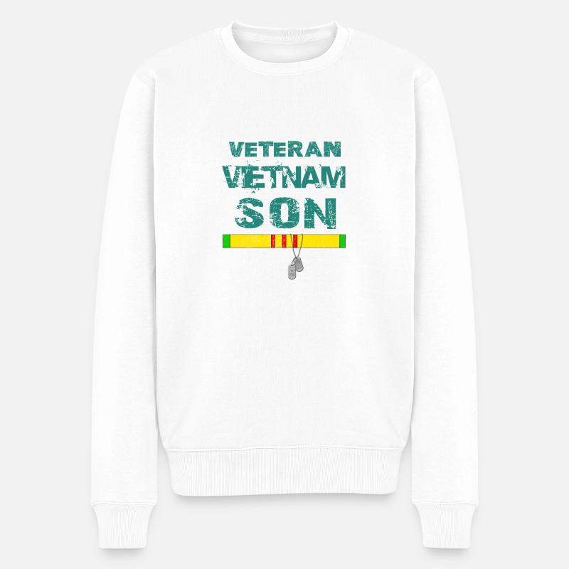 Fils du Vietnam vétéran - Pull Premium bio Homme - blanc