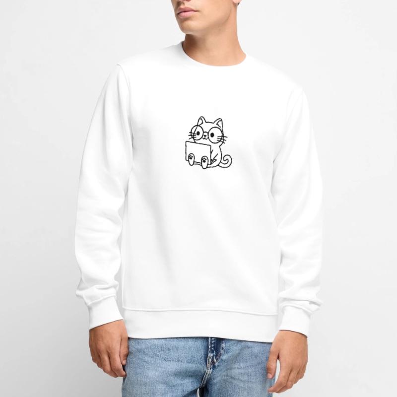 Programmierer Coding Nerd Katze Männer Premium Bio Pullover