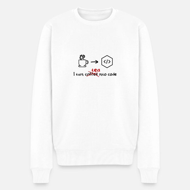 Tee Software Entwickler Engineer Programmer - Männer Premium Bio Pullover - Weiß